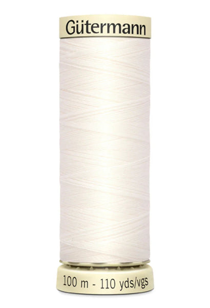 White & Offwhite Sew - all Thread 100m - Harmony