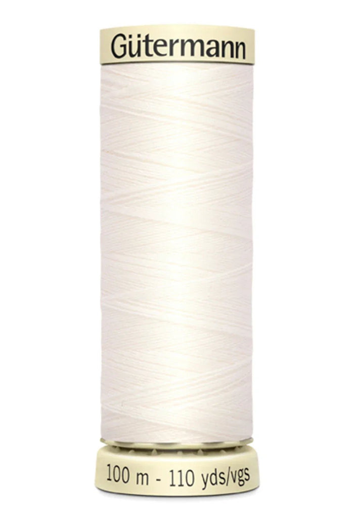 White & Offwhite Sew - all Thread 100m - Harmony