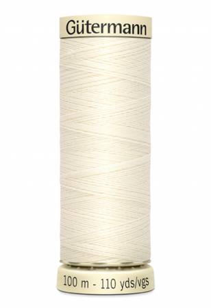 White & Offwhite Sew - all Thread 100m - Harmony