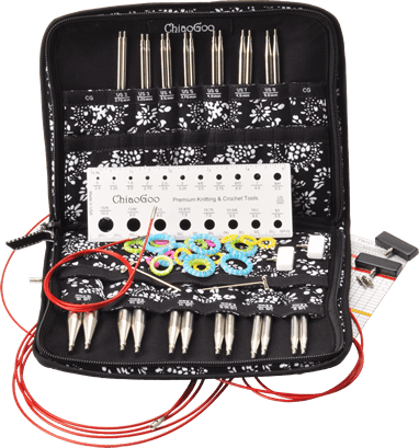 ChiaoGoo Twist SS Complete Interchangeable Set 5" US 2 - 15 - Harmony
