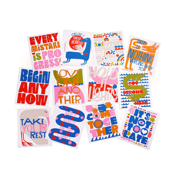 Begin Anyhow Mini Print Collection - set of 12 - Harmony