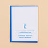 Love You Dad Letterpress Greeting Card - Harmony
