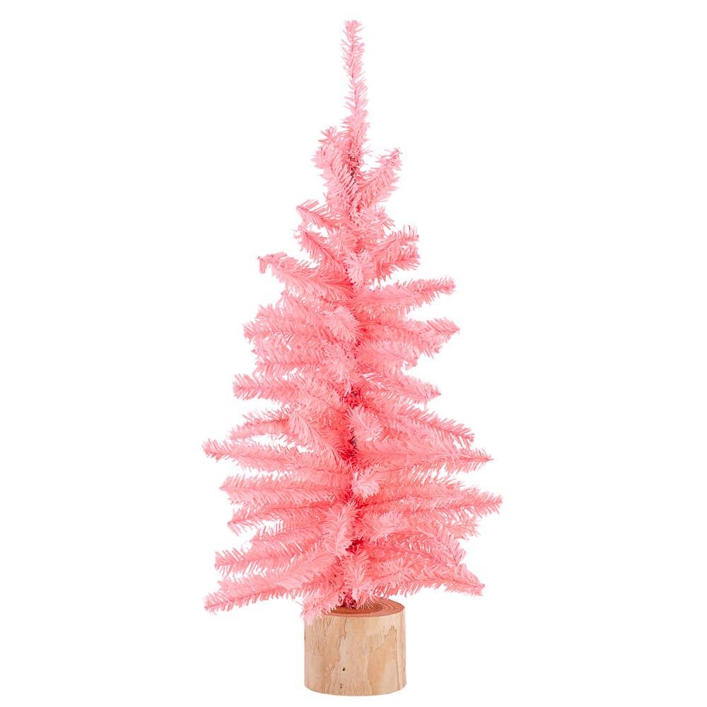 18" Pink Pine Delight Artificial Pine Tree - Harmony