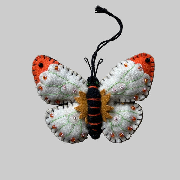 Orange Butterfly Ornament - Harmony