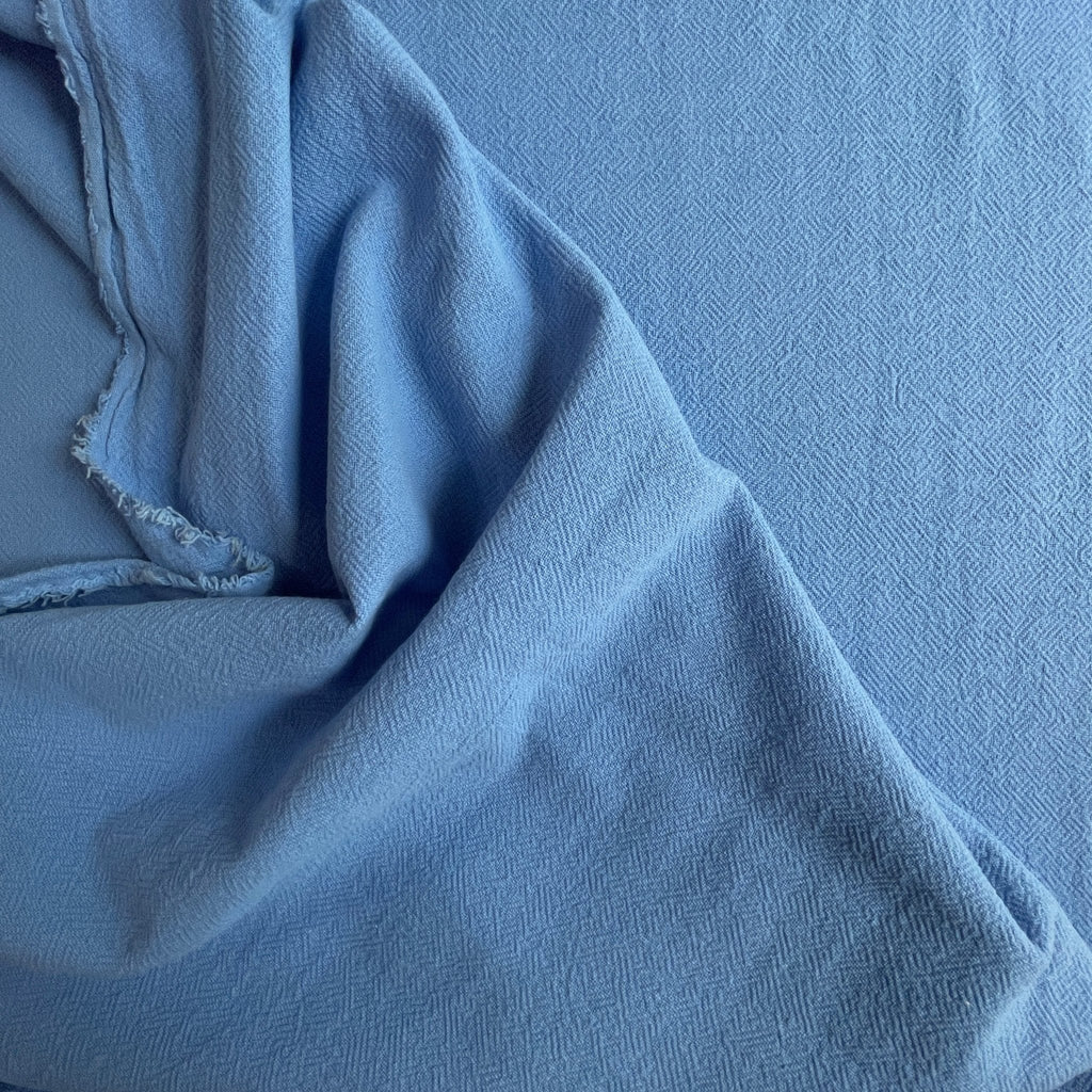 Sky Blue Textured Cotton - Harmony