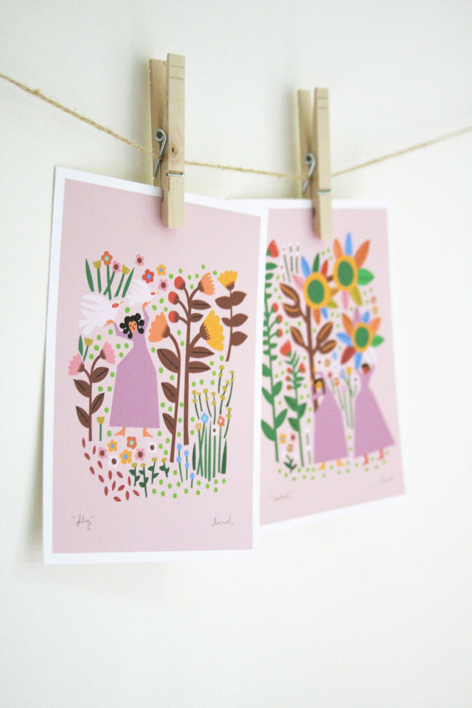 Mother Nature Print Set - Catch and Fly 5x7" - Harmony