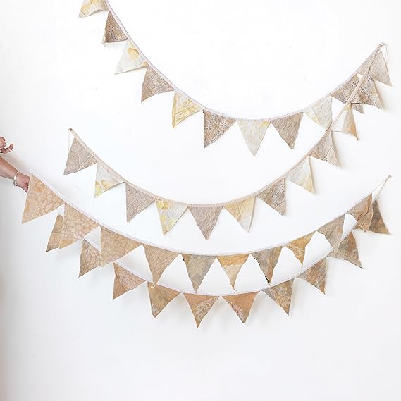 Vintage Cotton Kantha Pennant Garland (Each One Will Vary) - Harmony