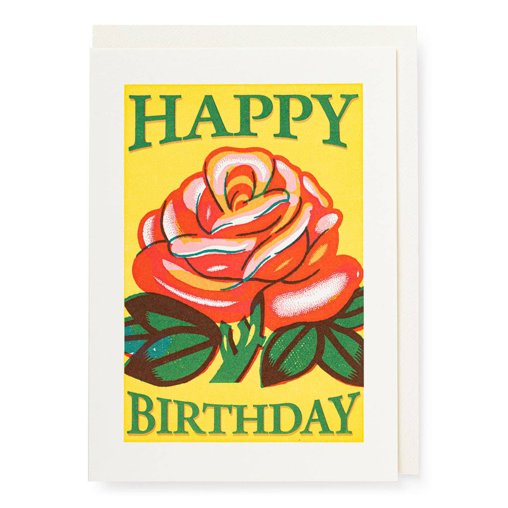 Happy Birthday Rose Card - Harmony