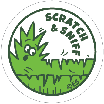 Scratch & Sniff Stickers / Fresh Cut Grass - Harmony
