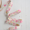 1/2" Double Fold Bias Binding / Pink Floral - Harmony