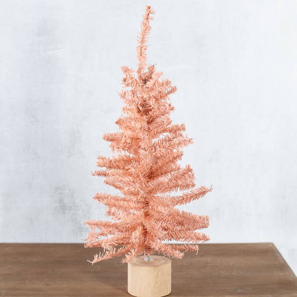 18" Blush Pink Artificial Canadian Pine Tree - Harmony