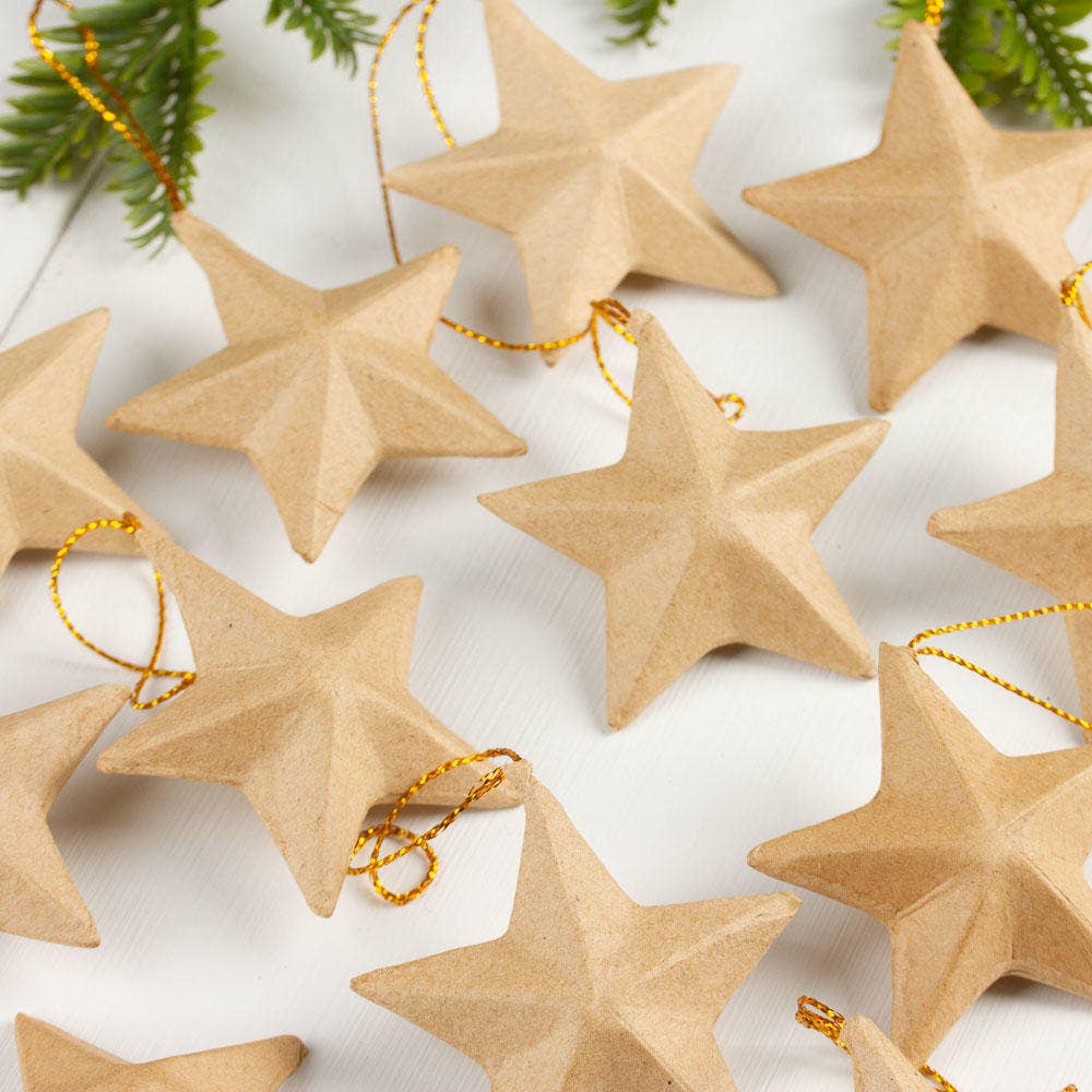 Paper Mache Star Ornament - Small - Harmony