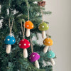 Felt Rainbow Mushroom Ornaments - Harmony