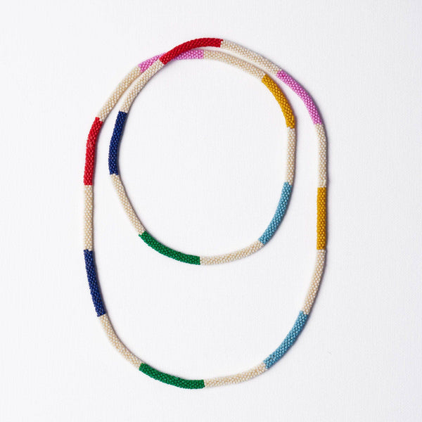 Allie Seed Bead Long Necklace / Multi - Harmony