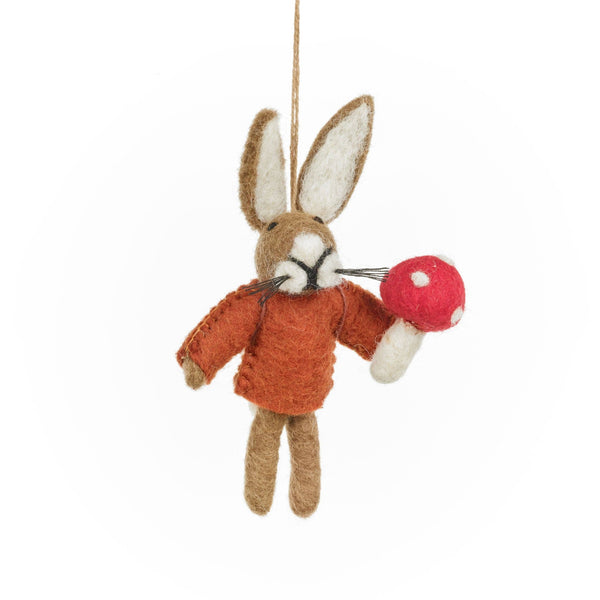 Russell the Hare Wool Ornament - Harmony