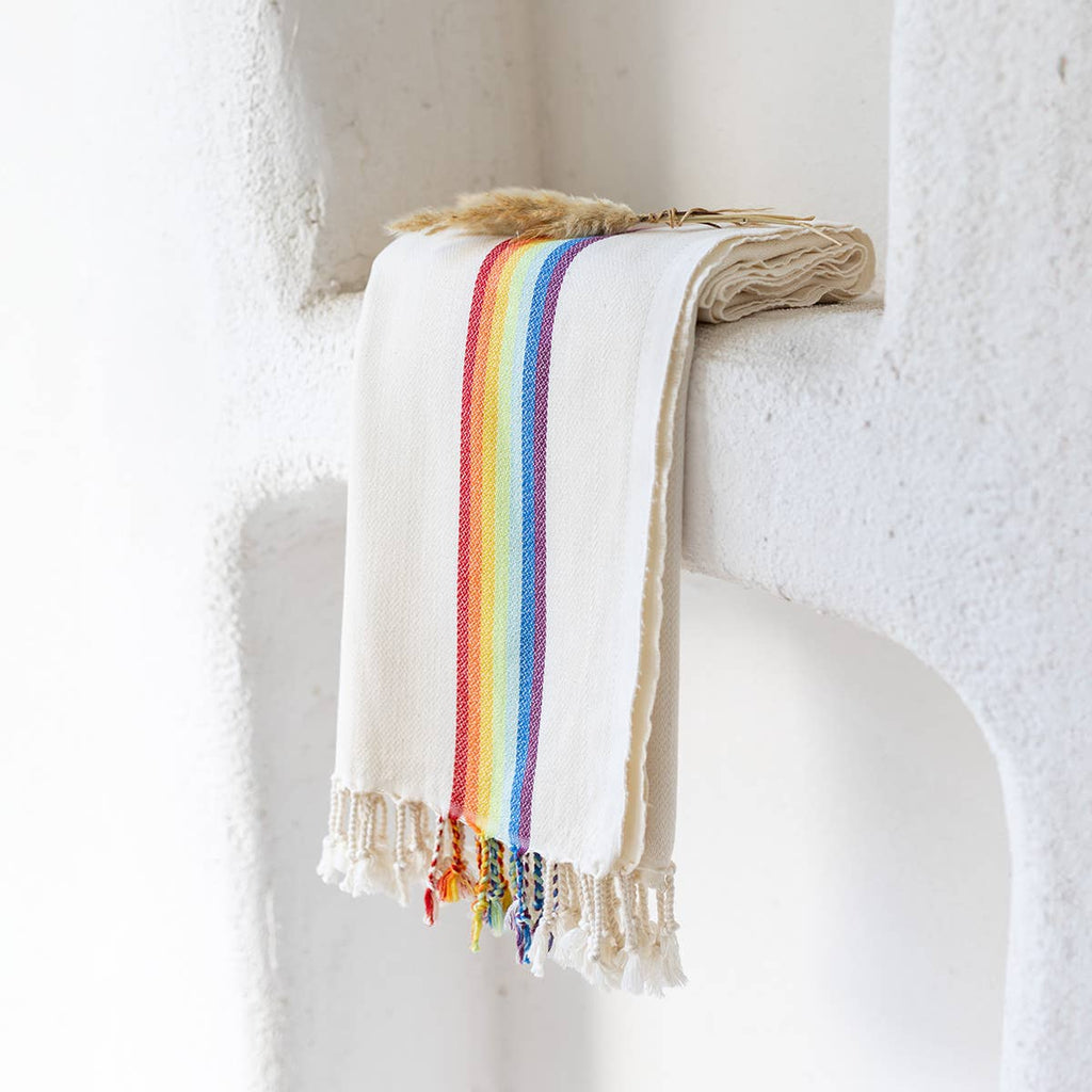 Light Weight Rainbow Beach Towel - Harmony