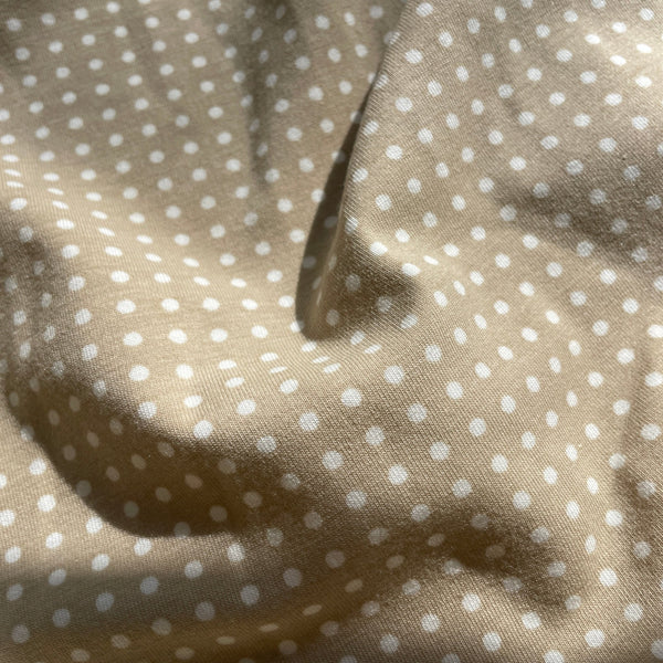 Latte Dot Jersey Knit - Harmony