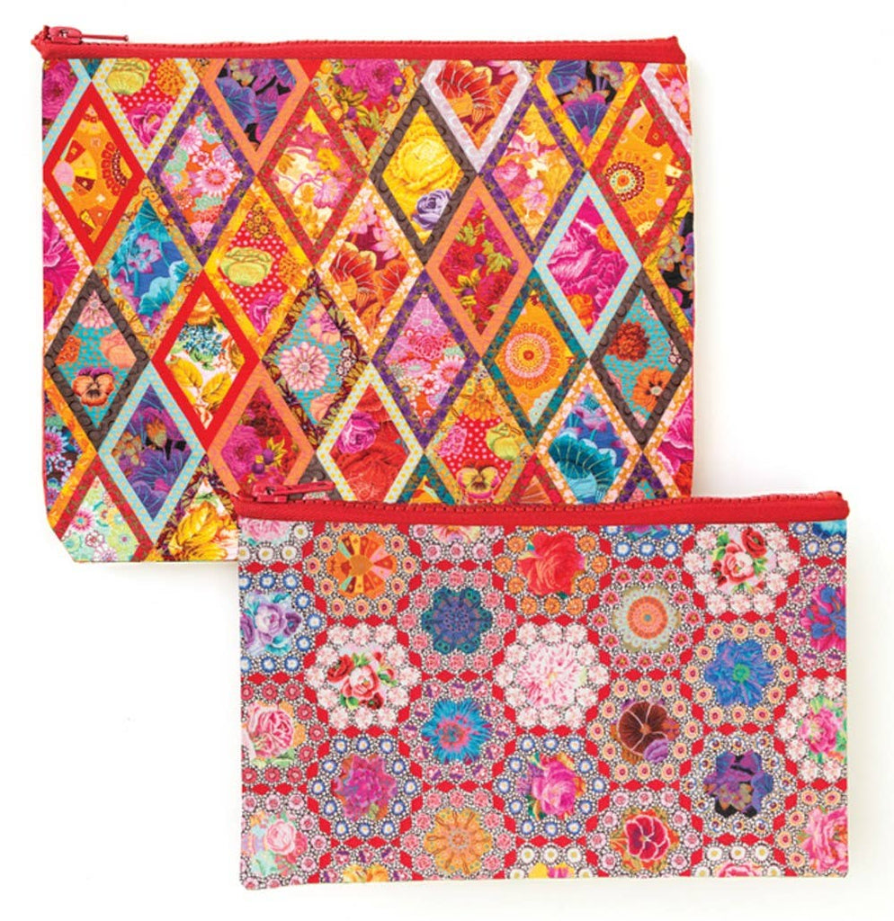 Kaffe Fassett's Fabulous Florals Eco Pouch set - Harmony