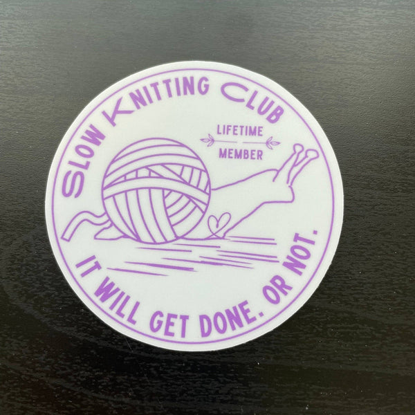 Slow Knitting Club Sticker - Harmony