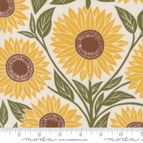 Garden Series / Sunflower / Cream - Harmony