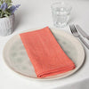 Clay Pinstripe Linen Napkins Set of 4 - Harmony