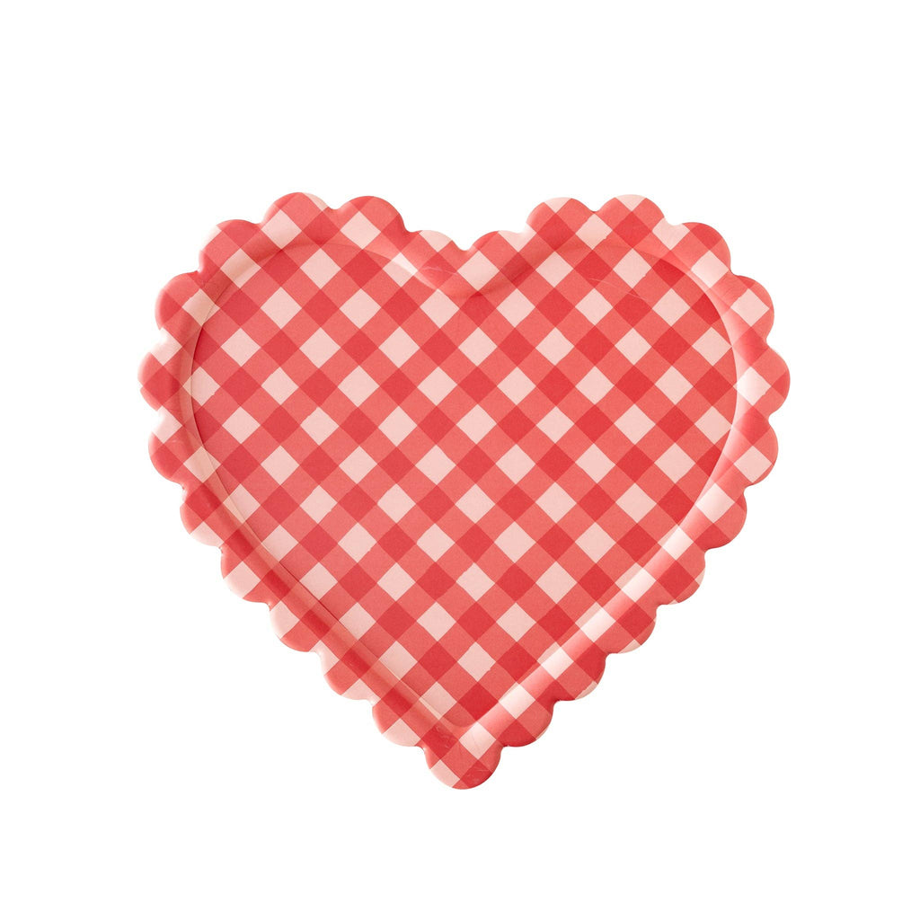 Checkered Heart Shaped Tray - Harmony