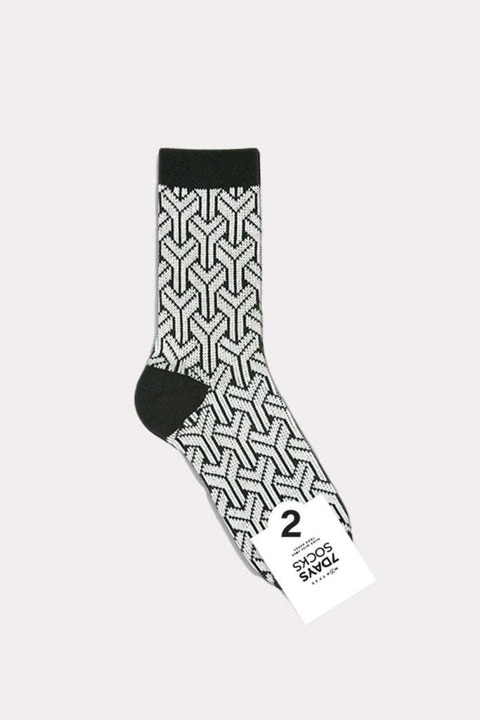 Women's Crew Y Modern Jacquard Socks - Harmony