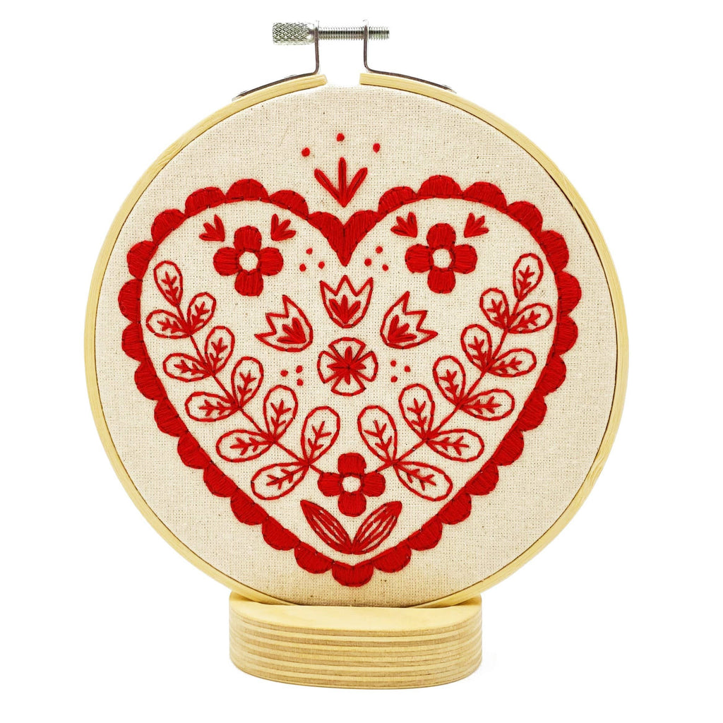Nordic Heart Complete Embroidery Kit - Harmony