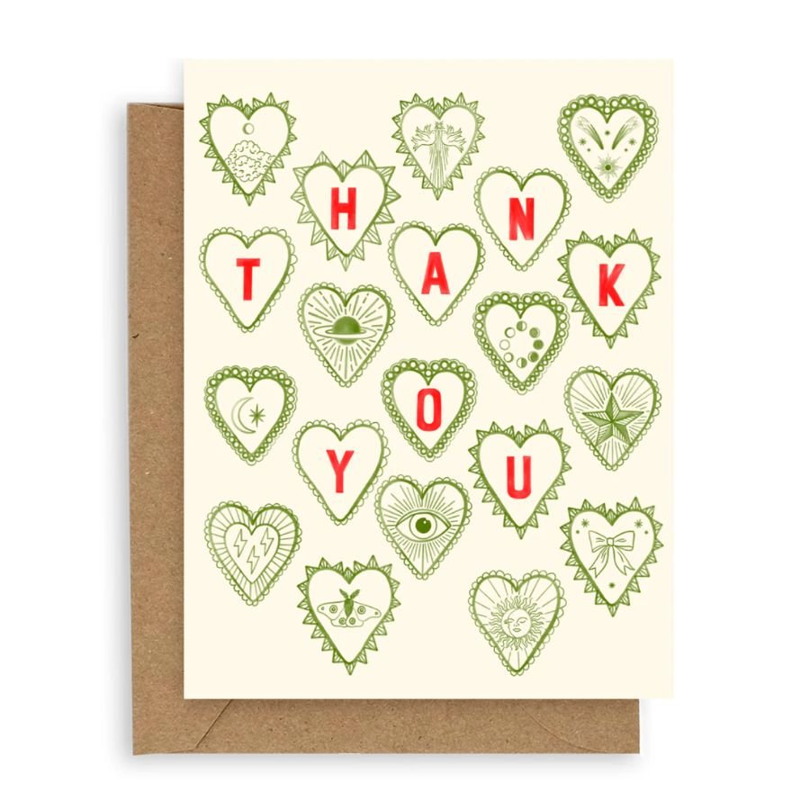 Heart Charms Thank You Card - Harmony