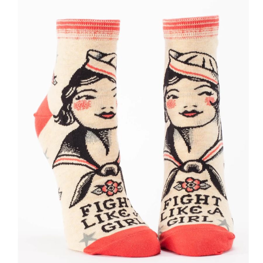 Fight Like a Girl Small Ankle Socks - Harmony