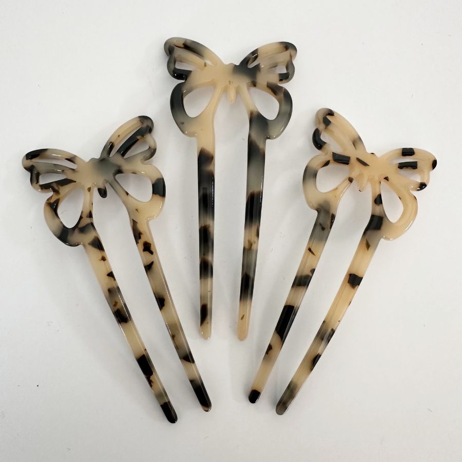 Acrylic Butterfly Hair Fork - Harmony