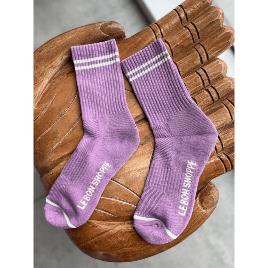 Boyfriend Socks / Grape - Harmony