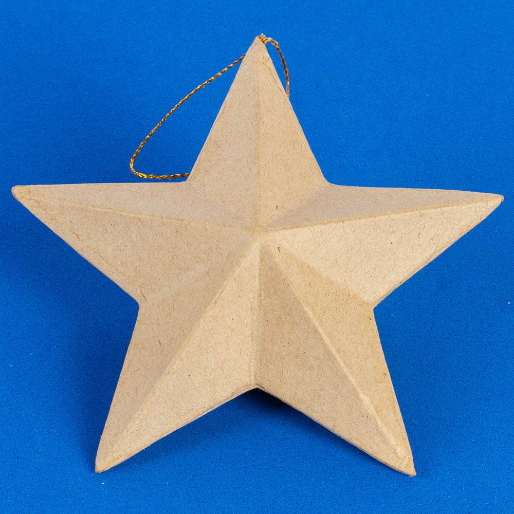 Paper Mache Star Ornaments - Medium - Harmony