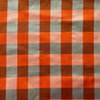 Orange & Grey Shantung Silk - Harmony