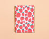 Strawberry Letterpress Spiral Notebook - Harmony