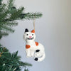 Felt Calico Cat Ornament - Harmony