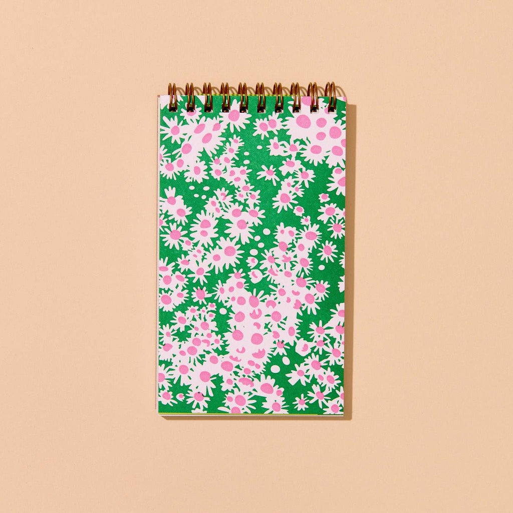 Aster Wildflower Letterpress Pocket - size Spiral Notebook - Harmony