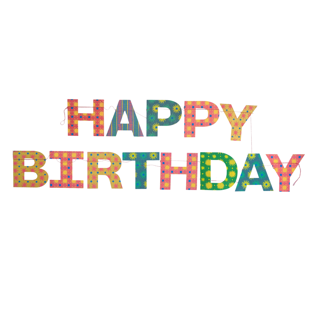 Happy Birthday Sewn Garland - Harmony