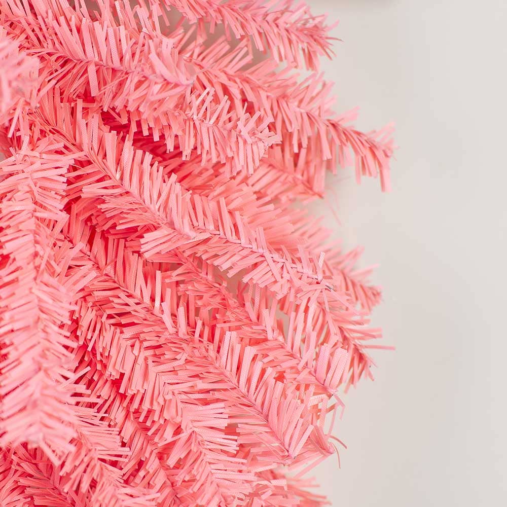 12" Pink Artificial Pine Wreath - Harmony