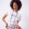 Allie Seed Bead Long Necklace / Navy and Multi - Harmony