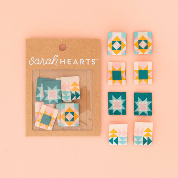 Quilt Block Multipack - Woven Sewing Clothing Label Tags - Harmony