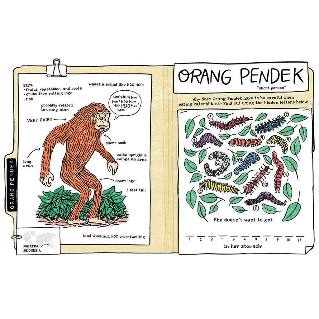 Legendary Monsters, Cryptids Coloring & Activity Book - Harmony