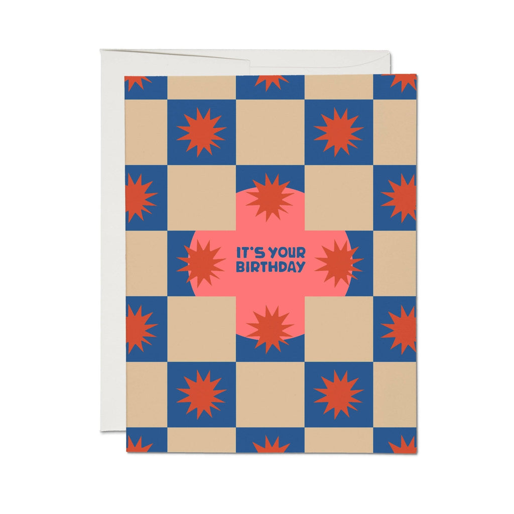 Squares and Bursts greeting card - Harmony