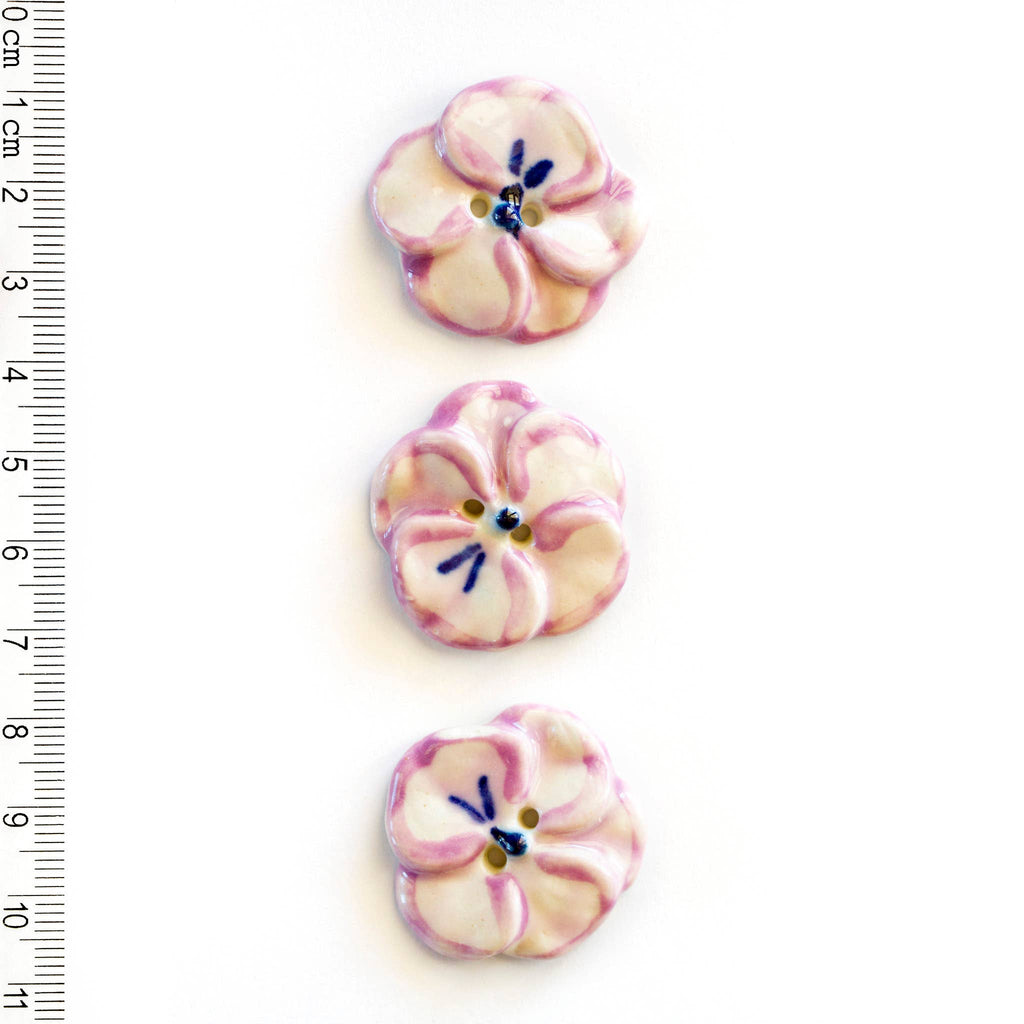 Pink Pansy Buttons - Harmony