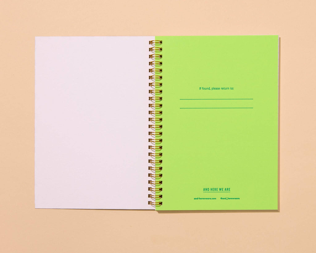 Strawberry Letterpress Spiral Notebook - Harmony