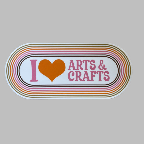 I Love Arts & Crafts Bumper Sticker - Harmony