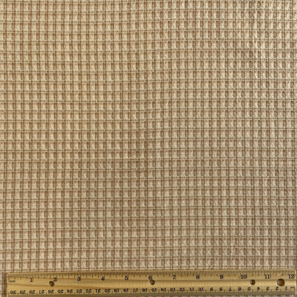 Woven Double Square Pink and Tan - Harmony