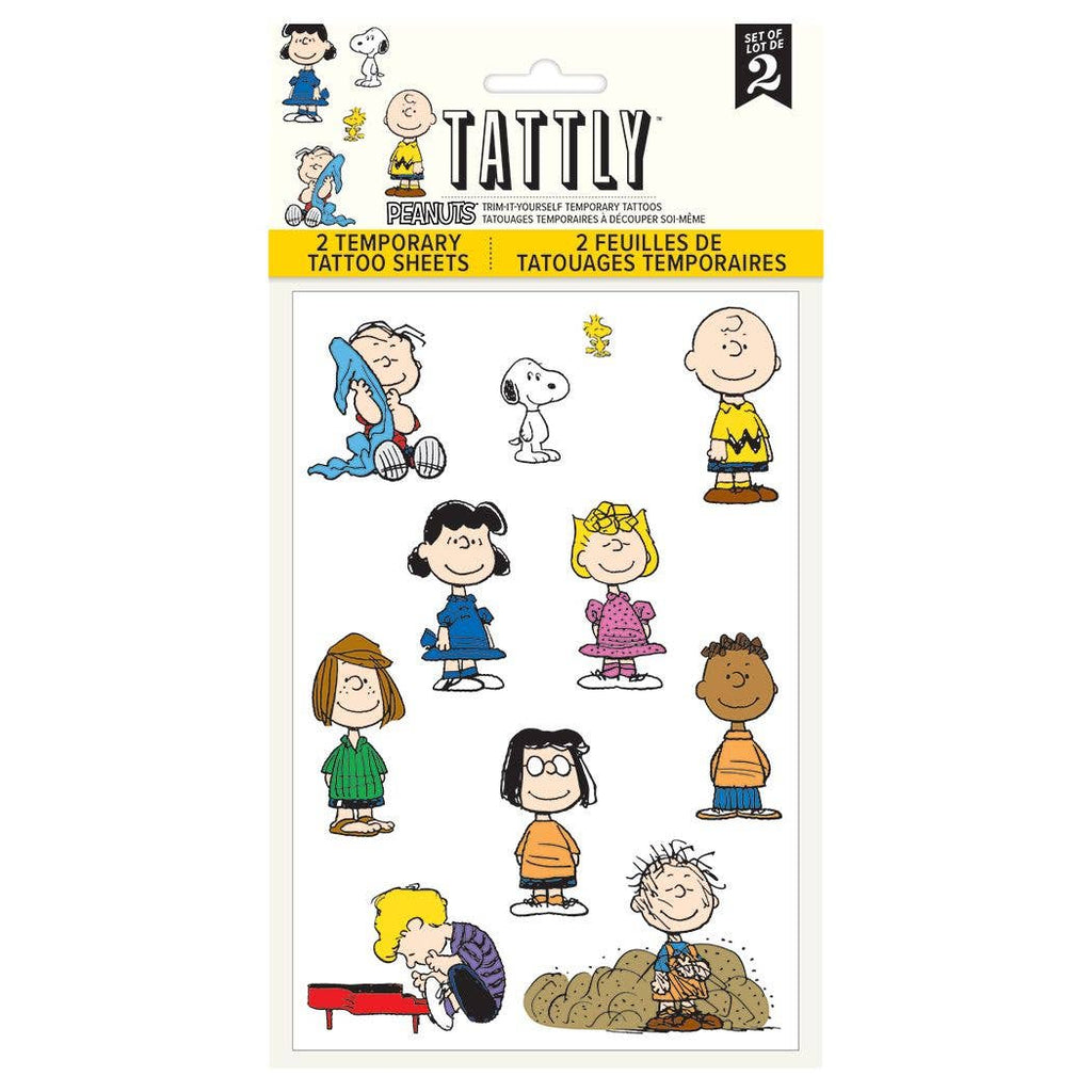 Peanuts Classic Chrctr Tattoo Sheet - Harmony