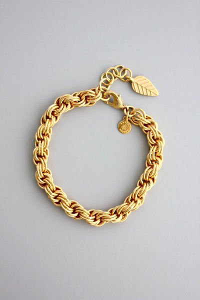 Rope Gold Chain Bracelet - Harmony