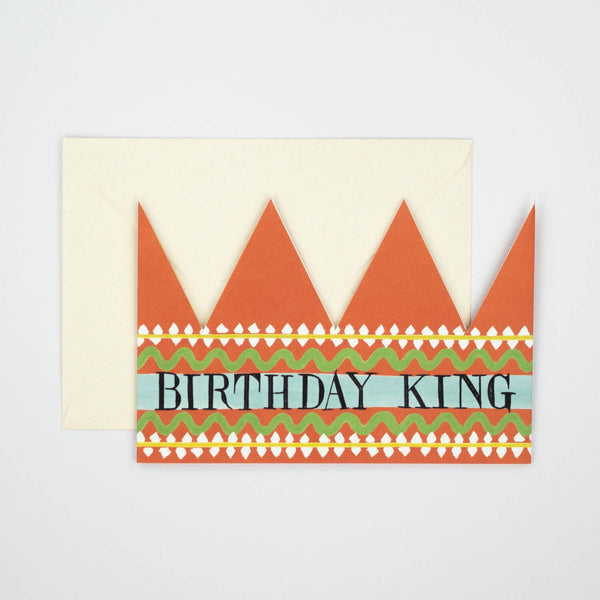Birthday King Party Hat Card - Harmony